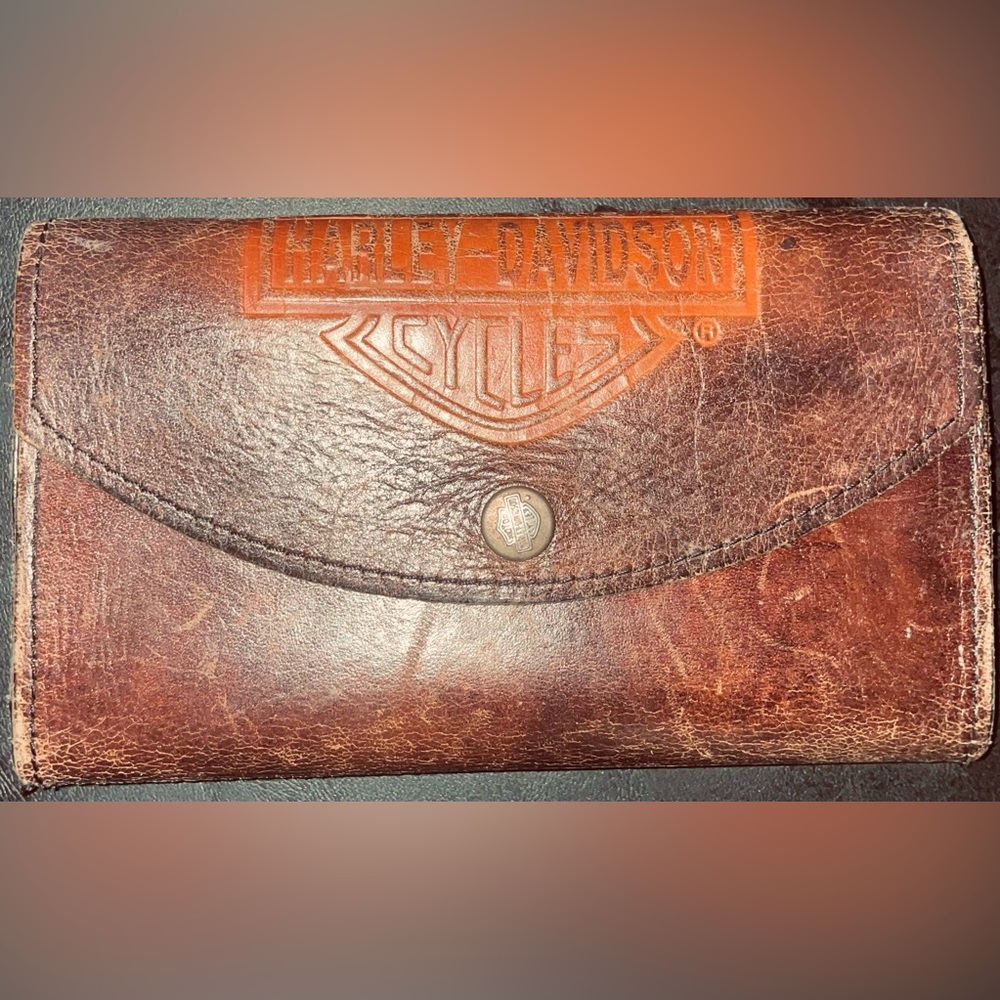 Original Old School Harley Davidson Wallet